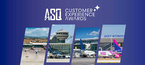 Four airports operated by TAV Airports have earned ASQ Customer Experience Award